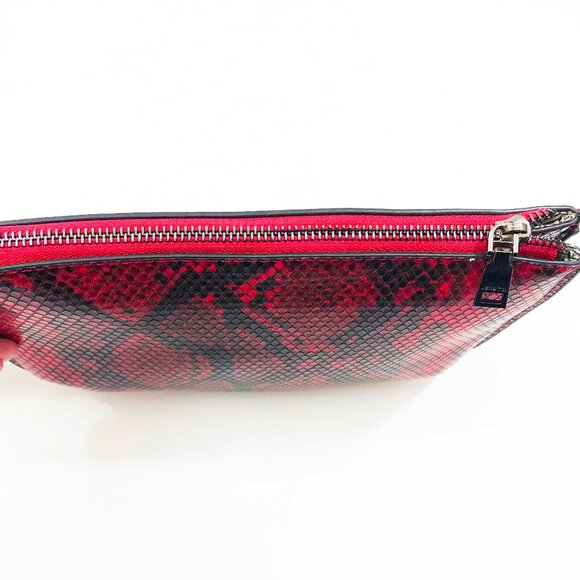 NWT Jen & Co Riley Crossbody Clutch Bag Red & Black 8x5x1.5 inches - Picture 8 of 8